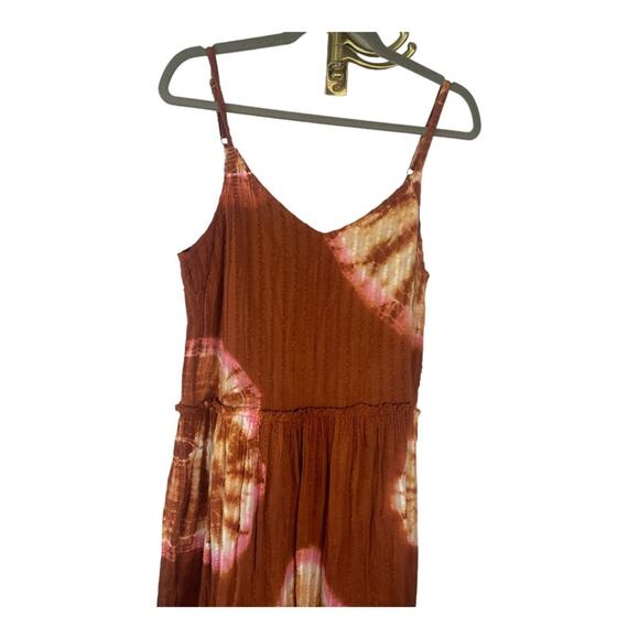 Anthropologie The Odells Tie-Dye Maxi Dress Sleeveless Textured Seersucker Small - Picture 13 of 16
